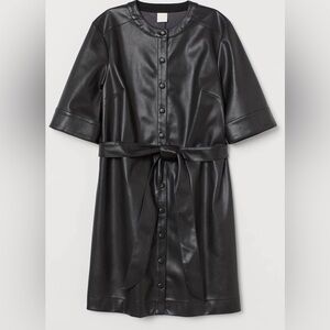 Almost New H&M Faux Leather Dress size s – Perfect Condition!